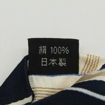 【良品】 コムサデモード COMME CA DU MODE ストライプ柄 シルク ライン柄 日本製 ブランド メンズ ネクタイ ブラック_画像5