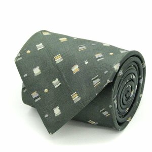  I m Pro duct im product Issey Miyake fine pattern pattern silk dot pattern made in Japan men's necktie green 