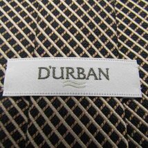 ダーバン ブランド ネクタイ シルク 格子柄 メンズ ブラック Durban_画像4