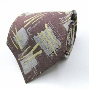  I m Pro duct brand necktie total pattern panel pattern geometrical pattern silk Brown men's Brown im product