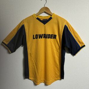 【古着】lowrider サッカー　ゲームシャツ　Lサイズ　イエロー　日本製　ロウライダー