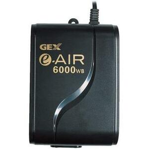 【在庫限り】 ジェックス GEX AIR PUMP e‐AIR 6000WB 吐出口数2口 水深50cm以下・幅120cm水槽以下 静音エアーポンプ