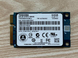 ◆◆◆【 mSATA SSD 】 TOSHIBA THNSNB064GMCJ 64GB　◆◆◆