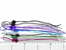 送料84円！同梱OK！取置2週間☆＊ハンドメイドアクセサリー＊アジアン紐＊結び紐＊ストラップ紐＊ライトパープル＊1本＊5＊即決！_画像5