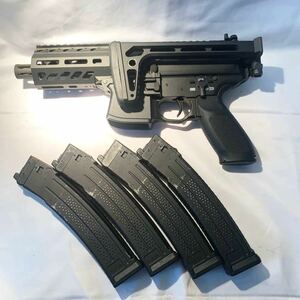 APFG SIG MPX-K ガスブローバック Japan Version VFC GBB ガスガン フォールディングストック マガジン合計4本 セット