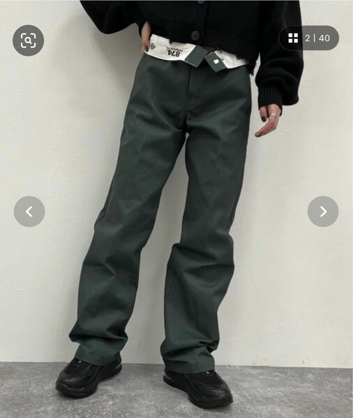 新品未使用　Dickies874 32×28 グリーン　ワークパンツ