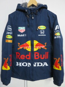 ☆unknow 無名 レットブル ホンダレーシング weather gear ナイロンジャケット M 裏地フリースブルゾン Red Bull☆