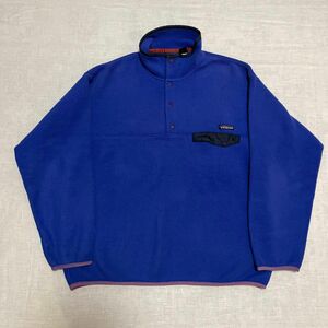 90's USA製 patagonia スナップt シンチラ フリース Lサイズ プルオーバー パタゴニア フリースジャケット