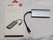 vigoole 4ポートUSB Cハブ10Gbps USB 3.1/3.2 Gen 2 SuperSpeed USB 10Gbps準拠 2x Type-Cポート/2x Type-Aポート10Gbpsデータ伝送速度搭載_画像2