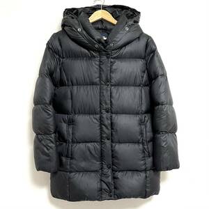 ★Gap ギャップ★フード 付 ダウン コート ジャケット 上着 アウター Wジップ 防寒 あたたか 黒 レディース サイズS/DD7255