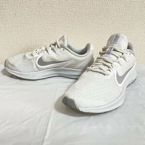 軽量◎★NIKE ナイキ★ダウン シフター 9 メッシュ ローカット スニーカー シューズ 靴 ランニング スポーツ ホワイト 24.5cm/706