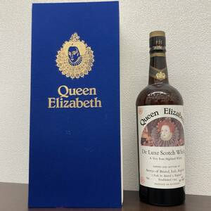 【未開栓】 Queen Elizabeth クイーンエリザベス　デラックス スコッチウイスキー 750ml 43度 古酒 お酒 ブック