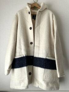 【未使用・希少】Nigel Cabourn BLANKET JACKET WHITE×NAVY 2017AW