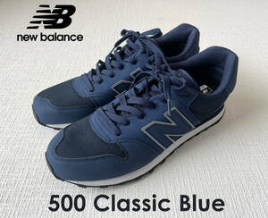 新品★New balance ニューバランス★スニーカー ランニングシューズ ★GM500TRZ　500 Classic Blue ネイビー 紺★27.0cm 2020年製