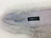 ■9558 未使用 SAGA FURS サガフォックス 毛皮 ファー ナチュラル マフラー ストール 白系 タグ付 日本製_画像7