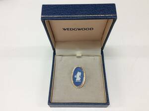 ■1926　WEDGWOOD ウェッジウッド ブローチ ジャスパー ブランド オシャレ 小物 アクセサリー 箱付