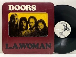 激レア!! 白プロモ USオリジナル DOORS L.A. Woman ('71 Elektra) 蝶ラベ 透明フィルム Gimmickジャケ 初回 ドアーズ／L.A.ウーマン