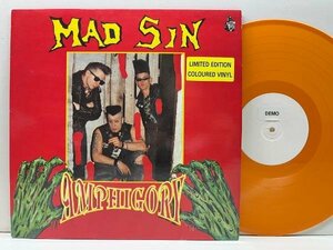 良好品!! 限定オレンジ・ヴァイナル仕様 UKオリジナル MAD SIN Amphigory ('91 Fury) ジャーマンサイコビリー Horror Punk CRAMPS