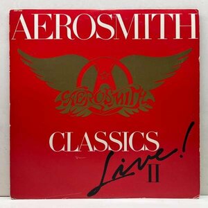 美盤!! JPNオリジナル AEROSMITH Classics Live II '84年オルフェム・シアターでのライブ演奏 (CBS・Sony 28AP 3359) Walk This Way ほか