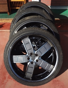 中古 タイヤホイール 4本セット ナンカン UTILITY SP-7 265/35R22 TRICKART PCD114.3 