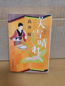 髙田郁『みをつくし料理帖　美雪晴れ』ハルキ文庫　初版本　シリーズ第９巻