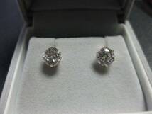 ★★宝石店お墨付き★★K18ダイヤモンドピアス1.46ct ペア高級※※☆輝きの一品☆純正18金 イエロー ゴールドピアス_画像6