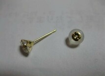 ★４ミリ★輝きの一品★イエローゴールドピアス☆K18YGダイヤモンドピアス1.28ct ペア高級※※純正18金★宝石店お墨付き★_画像5