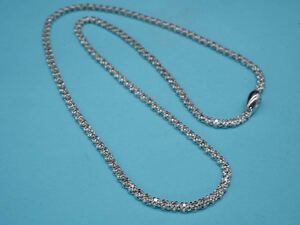 【705】天然 ダイヤモンド 2ct ネックレス アクセサリー SILVER シルバー 925 長さ約45cm TIA