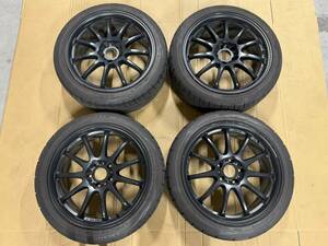 インプレッサ (GRB) WORK ワーク エモーション 11R ダンロップ ディレッザDZ102 245/40R18 8.5J +47 114.3 5穴 ブラック