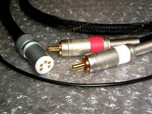 * original work * 5 pin socket +RCA mesh tube fono cable 120cm