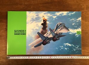 HH-6658 ■送料込■ WINGS！ BOX ART ILLUSTRATIONS Shigeo Koike Vol.1 小池繁夫 34画 戦闘機 飛行機 イラスト 画集 絵画 本 古本 /くJYら