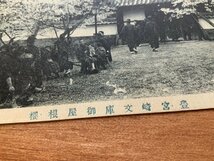 FF-8709 ■送料込■ 三重県 伊勢市 豊宮崎文庫 御屋根桜 花見 桜 女性 人 門 花 着物 和装 風景 景色 絵葉書 古葉書 写真 古写真/くNAら_画像3