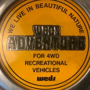 SS-2550■送料込■ホイールキャップ WEDS ADVENTURE 4WD 車 旧車 部品 パーツ アンティーク レトロ 856g●4点まとめて●錆びあり/くATらの画像2