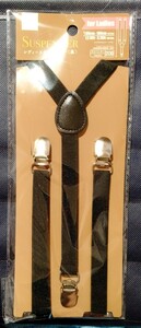  lady's suspenders black 