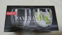 未使用 PAVINA DOUBLE WALL THERMO GLASSES パヴィーナ ダブルウォールグラス 0.25l 8.5fl 250ml 2個セット_画像1