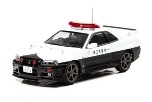 ★1/43 日産 スカイライン GT-R (BNR34) 2000 埼玉県警察高速道路交通警察隊車両(803) H7430002 レイズ