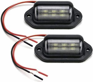 KYOUDEN LED ナンバー灯 ライセンスランプ 小型 汎用 LED ナンバープレートライト 12V 24V兼用 6連 SMD