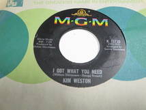 　　Ｋim　　Ｗeston　　　Ｍgm Ｋ１３７２０　　I Got What You Need_画像1