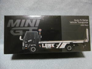 未開封新品 MINI GT 292 Isuzu N-Series Vehicle Transporter LBWK Black