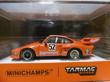 未開封未使用品 MINICHAMPS TARMAC WORKS 1/64 Porsche 935 Max Moritz Jagermeisteer Manred Schurti,Winner Div.1 DRM Zolder 1977 #52_画像2