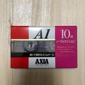 新品未開封! オーディオカセットテープ A1 10分 片面5分 AXIA 富士フイルム NORMAL POSITION ノーマルポジション A1SB10 パッケージ破け有