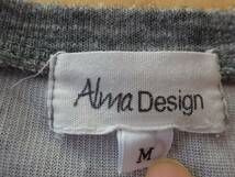★　Alma Design　グレー色半袖カットソーMサイズ　★USED_画像3