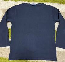 美USED品！セントジェームス ウエッソン 紺 ネイビー カットソー Saint James OUESSANT solid NAVY T5 ML _画像1