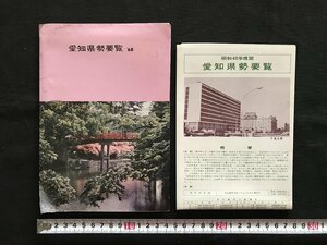 i□*　地図　愛知県勢要覧’68　愛知県地図　昭和43年　新日本地図出版　1点/　B01-②