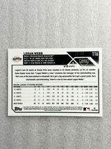 【99枚限定】　ローガン　ウェブ　（Logan Webb）　topps MLB ジャイアンツ_画像2