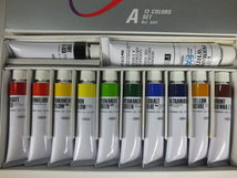 未使用 画材セット HOLBEIN OIL COLORS 12色 筆 色々おまとめ 絵具_画像8