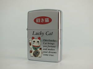 未使用 ZIPPO ジッポー ジッポ ライター 招き猫 Lucky Cat 