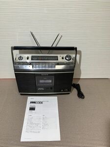希少SONY ソニー CF-3800 ラジカセ 2バンド ラジオ FM/AM カセットレコーダー メンテナンス済み動作品説明書付き美品