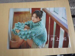 井上和（乃木坂46）　笑顔・体育すわり　EX大衆1・2月号特別付録　両面クリアファイル　約B5サイズ　新品　送料無料