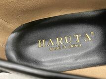 1ta1 HARUTA ローファー ブラック 黒 ハルタ 24 1/2 EEE ゆったりサイズ 日本製 ほぼ未使用 _画像3
